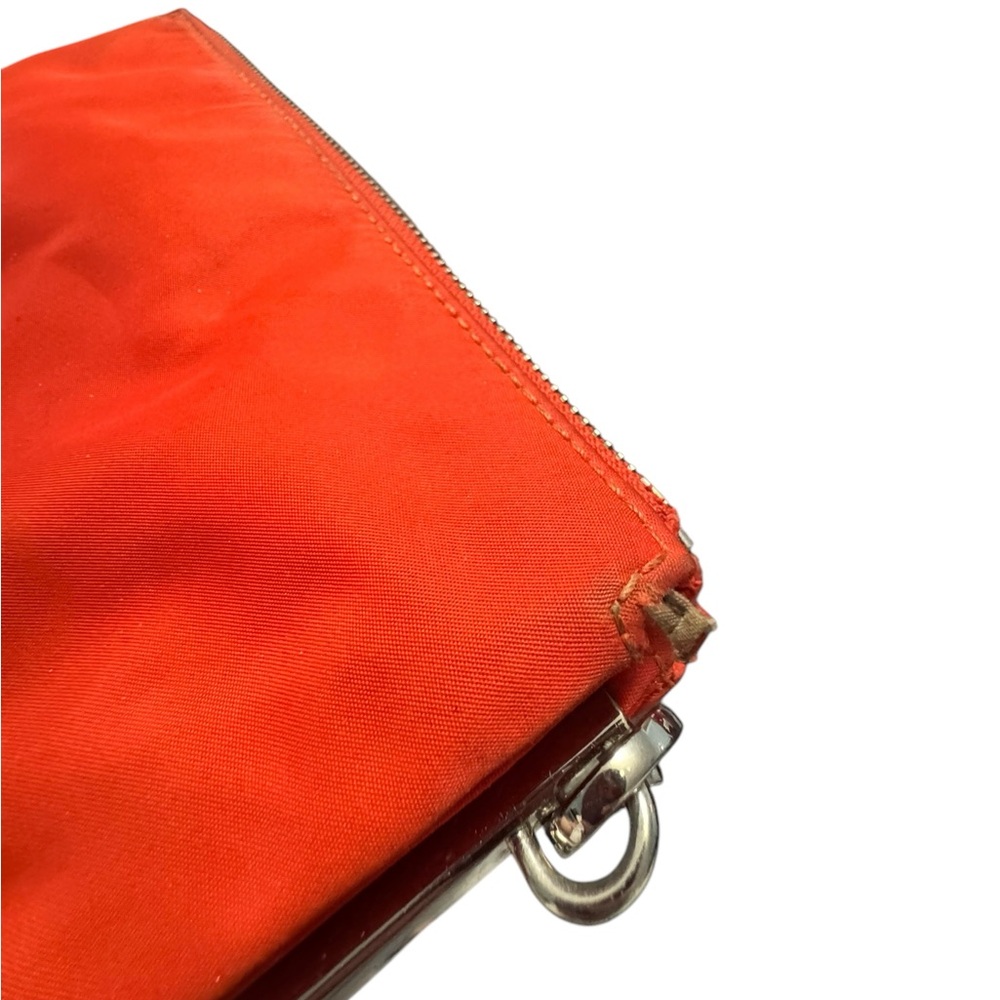 MZ Wallace Accordion Crossbody in Tomato Red. Worn. - Picture 11 of 14